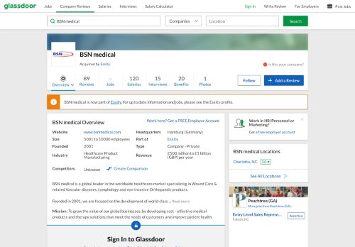 
                            12. Working at BSN medical | Glassdoor.co.uk