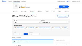 
                            3. Working at Budget Mobile: 56 Reviews | Indeed.com