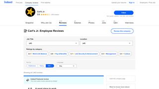 
                            9. Working at Carl's Jr.: 580 Reviews about Pay & Benefits | Indeed.com