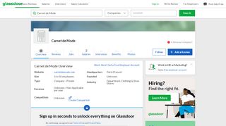 
                            7. Working at Carnet de Mode | Glassdoor