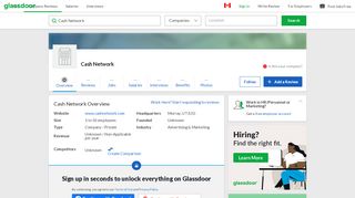 
                            10. Working at Cash Network | Glassdoor.ca