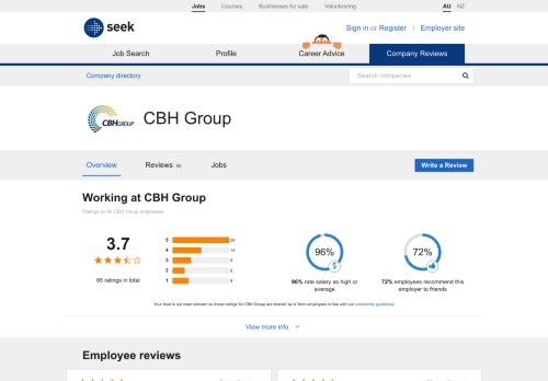 
                            11. Working at CBH Group: Australian reviews - SEEK