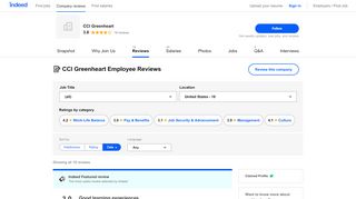 
                            5. Working at CCI Greenheart: Employee Reviews | Indeed.com