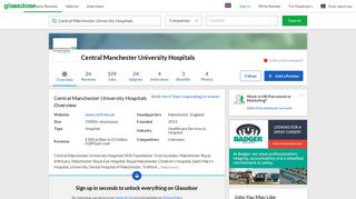 
                            10. Working at Central Manchester University Hospitals | Glassdoor.co.uk