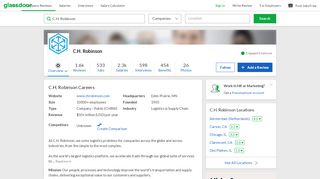 
                            7. Working at C.H. Robinson | Glassdoor