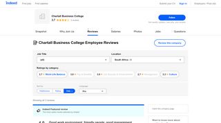 
                            11. Working at Chartall Business College: Employee Reviews | Indeed.co.za
