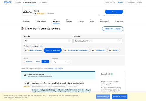 
                            8. Working at Clarks: 114 Reviews about Pay & Benefits | ...