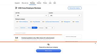 
                            8. Working at CSS Corp: 93 Reviews about Pay & Benefits | Indeed.com