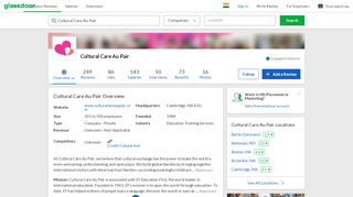 
                            10. Working at Cultural Care Au Pair | Glassdoor.co.in