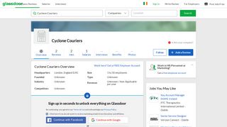 
                            10. Working at Cyclone Couriers | Glassdoor.ie