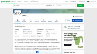 
                            12. Working at DITTO | Glassdoor