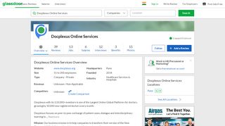 
                            7. Working at Docplexus Online Services | Glassdoor.co.in