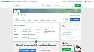 
                            13. Working at Doctify | Glassdoor