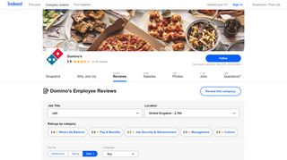 
                            8. Working at Domino's: 2,241 Reviews | Indeed.co.uk