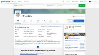 
                            6. Working at DreamGains | Glassdoor.co.in