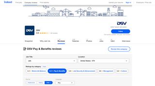 
                            7. Working at DSV: 127 Reviews about Pay & Benefits | Indeed.com