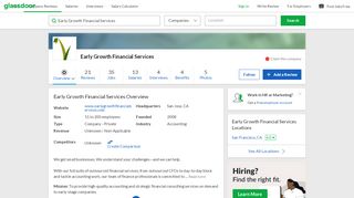
                            5. Working at Early Growth Financial Services | Glassdoor