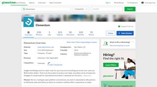 
                            12. Working at Elementum | Glassdoor