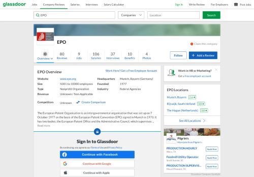 
                            6. Working at EPO | Glassdoor