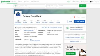 
                            12. Working at European Central Bank | Glassdoor