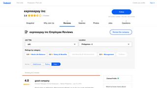 
                            11. Working at expresspay inc: Employee Reviews | Indeed.com.ph