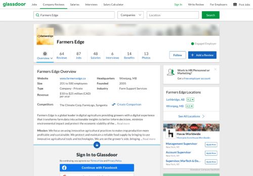 
                            11. Working at Farmers Edge | Glassdoor.ca