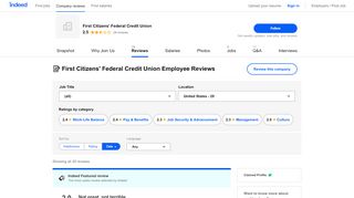 
                            10. Working at First Citizens' Federal Credit Union: Employee Reviews ...