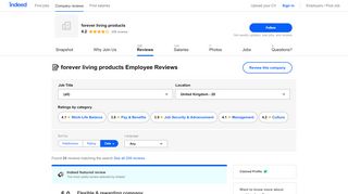 
                            9. Working at forever living products: Employee Reviews | Indeed.co.uk