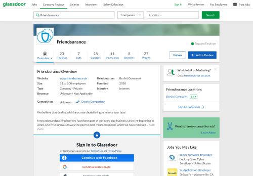 
                            12. Working at Friendsurance | Glassdoor