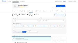 
                            8. Working at Genisys Credit Union: Employee Reviews | Indeed.com