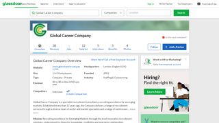 
                            10. Working at Global Career Company | Glassdoor