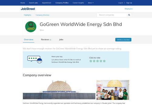 
                            7. Working at GoGreen WorldWide Energy Sdn Bhd company profile ...
