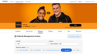
                            13. Working at Halfords: 264 Reviews about Management | Indeed.co.uk