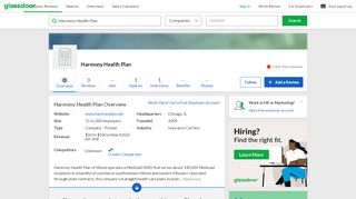 
                            10. Working at Harmony Health Plan | Glassdoor