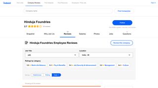 
                            3. Working at Hinduja Foundries: Employee Reviews | Indeed.co.in