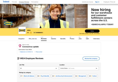 
                            9. Working at Ikea: 2,257 Reviews | Indeed.com