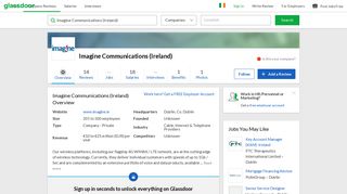 
                            12. Working at Imagine Communications (Ireland) | Glassdoor.ie