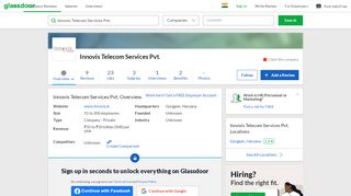 
                            10. Working at Innovis Telecom Services Pvt. | Glassdoor.co.in