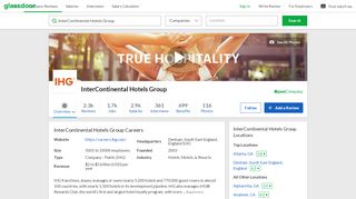 
                            13. Working at InterContinental Hotels Group | Glassdoor