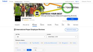 
                            11. Working at International Paper: 1,766 Reviews | Indeed.com