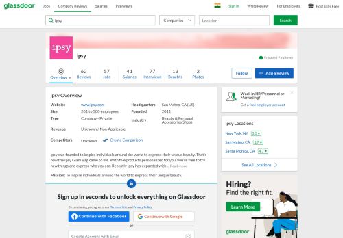 
                            12. Working at ipsy | Glassdoor.co.in
