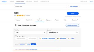 
                            9. Working at KBM: Employee Reviews | Indeed.co.uk