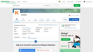 
                            7. Working at Knimbus | Glassdoor.co.in