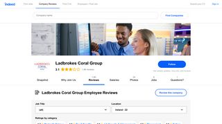 
                            4. Working at Ladbrokes Coral Group: Employee Reviews | Indeed.com
