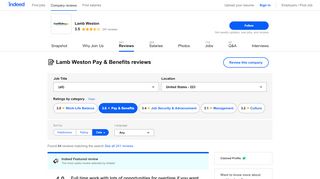 
                            7. Working at Lamb Weston: 56 Reviews about Pay & Benefits | Indeed ...