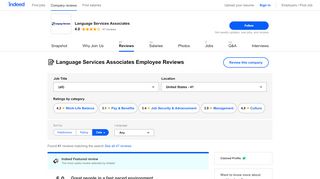 
                            8. Working at Language Services Associates: Employee Reviews ...