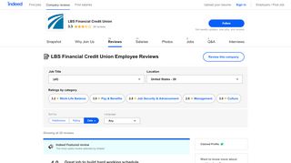 
                            13. Working at LBS Financial Credit Union: Employee Reviews | Indeed ...