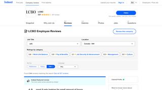 
                            11. Working at LCBO: 421 Reviews | Indeed.com