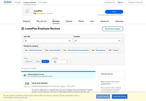 
                            7. Working at LeasePlan: Employee Reviews | Indeed.co.uk