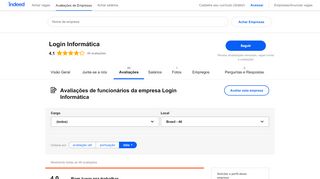 
                            9. Working at Login Informática: Employee Reviews | Indeed.com.br